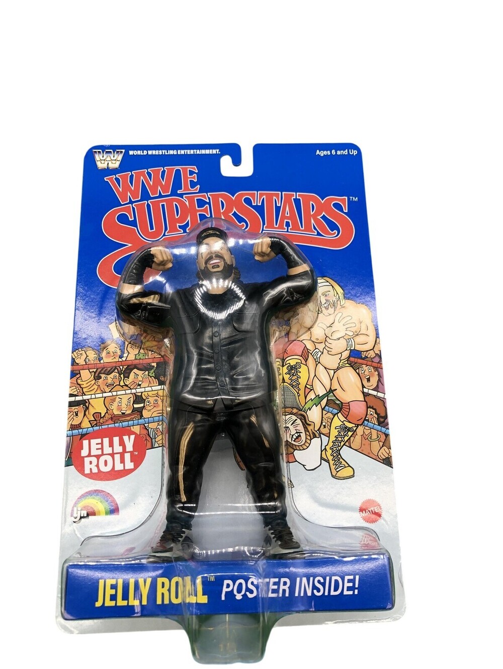 Mattel WWE Superstars Jelly Roll Action Figure Toy Poster Inside New Boxed